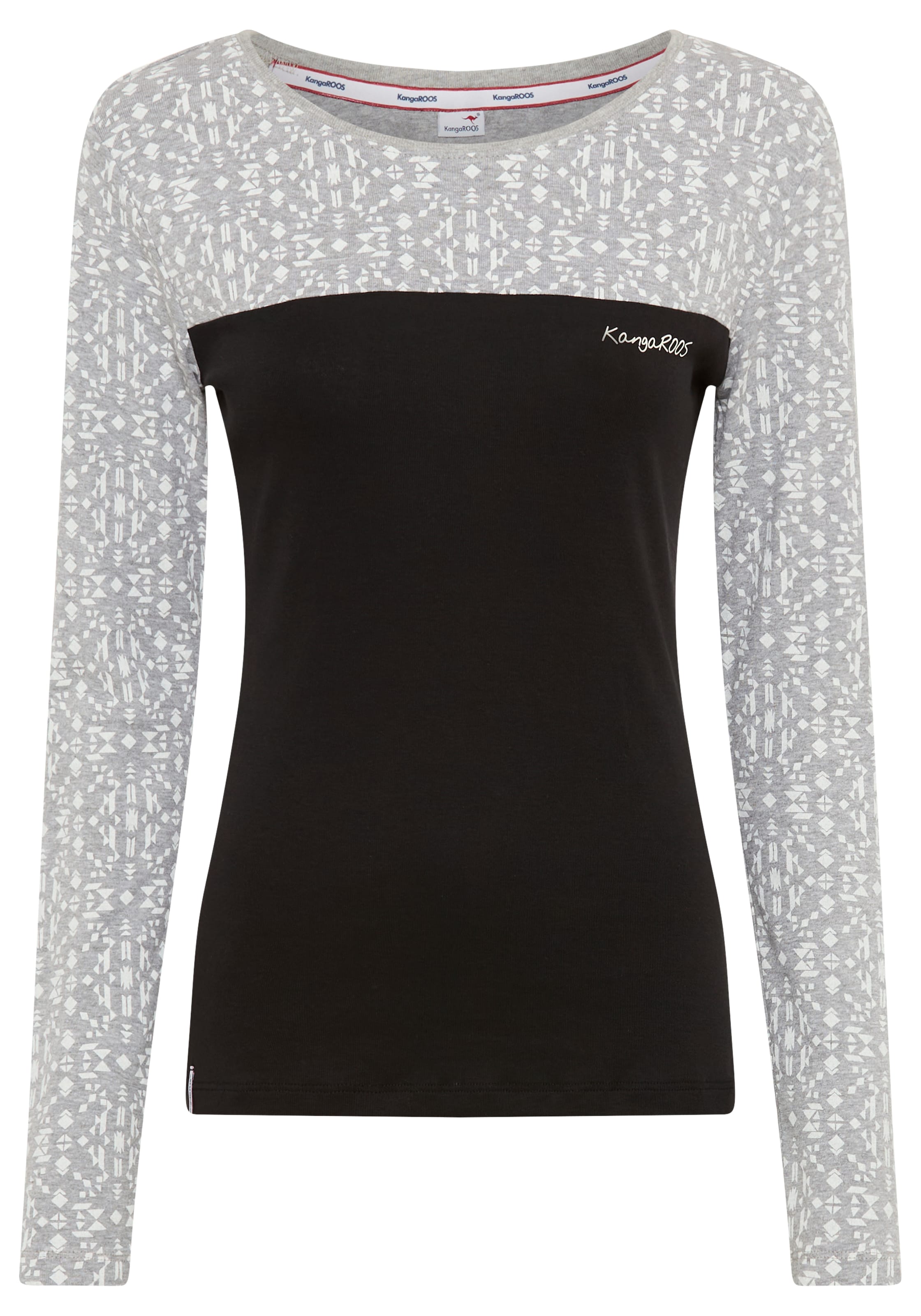 KangaROOS Shirt in Schwarz: Vorderseite