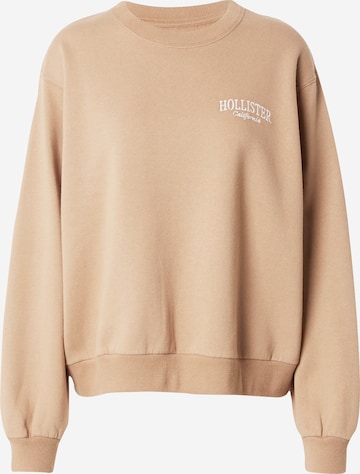 HOLLISTER - Sweatshirt em castanho: frente