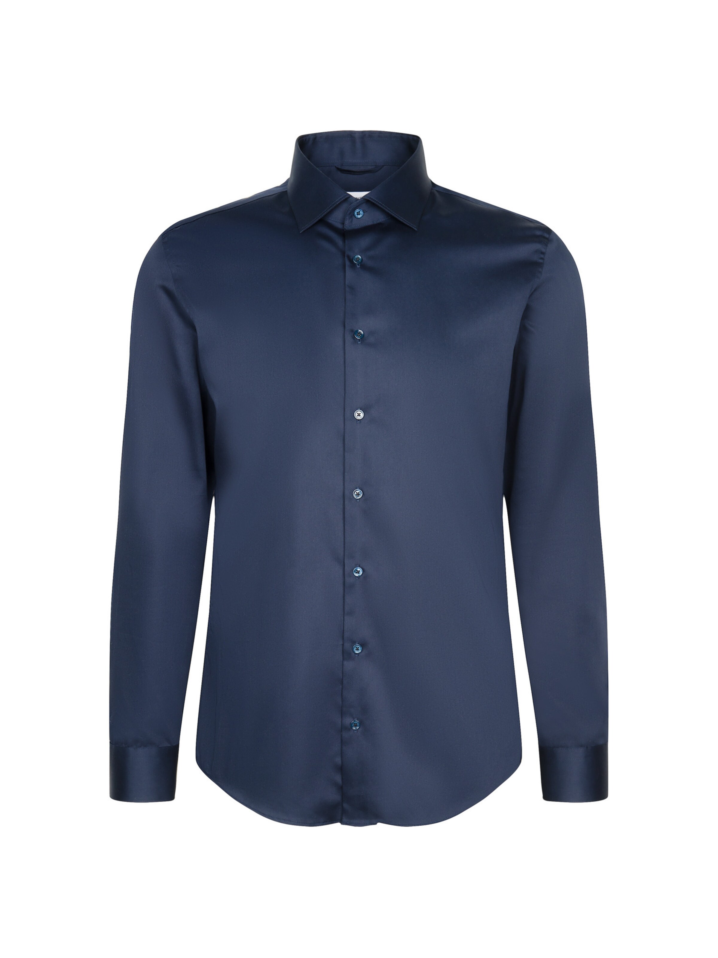SEIDENSTICKER Slim Fit Businesshemd 'Schwarze Rose' in Blau: Vorderseite