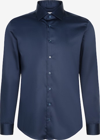 SEIDENSTICKER Overhemd 'Schwarze Rose' in Blauw: voorkant