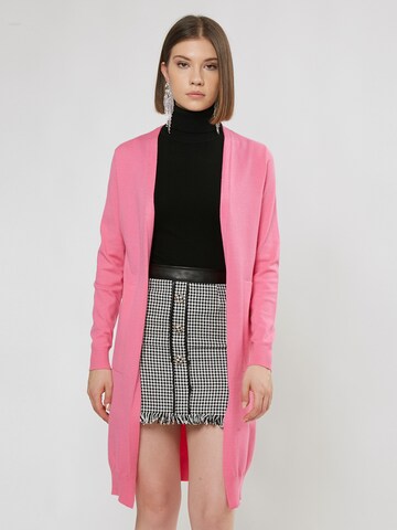 Influencer Cardigan i pink: forside