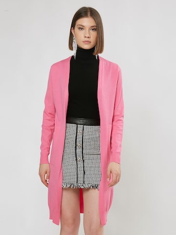 Cardigan Influencer en rose : devant