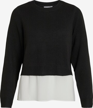 VILA Sweater 'BENTE' in Black: front