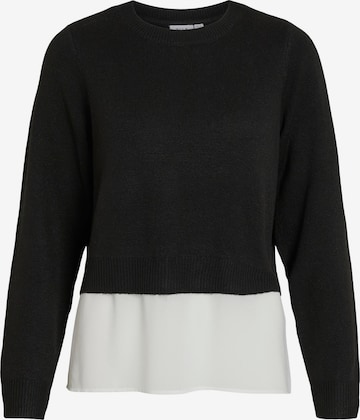 VILA Sweater 'BENTE' in Black: front