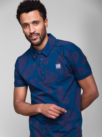 4funkyflavours Poloshirt 'Rose In The Dark' in Blau