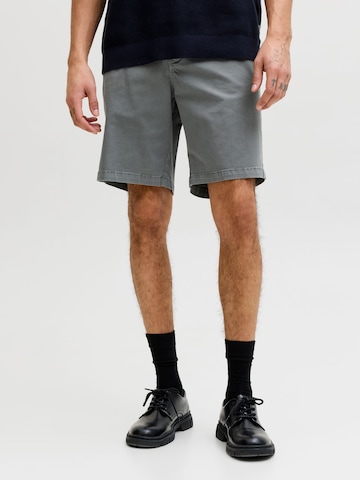JACK & JONES - Loosefit Pantalón chino en gris: frente