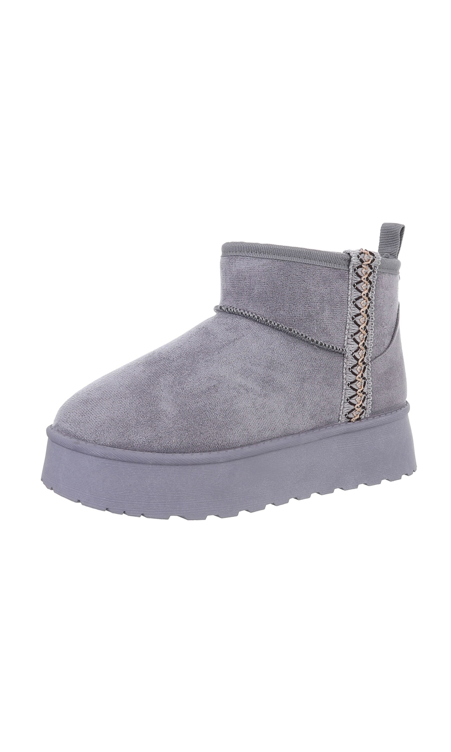 Ital-Design Snow Boots in Grey: front