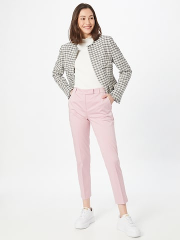 HUGO Red Regular Trousers with creases 'Hestima' in Pink