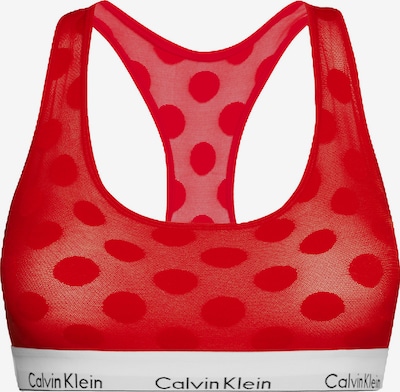 Calvin Klein Underwear Сутиен в червено / черно / бяло, Преглед на продукта