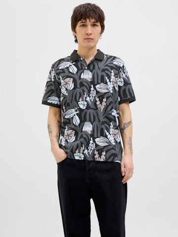 Maglietta 'JORAlmeria' di JACK & JONES in nero: frontale