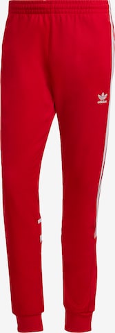 ADIDAS ORIGINALS Tapered Pants 'Adicolor Classics Cutline' in Red: front