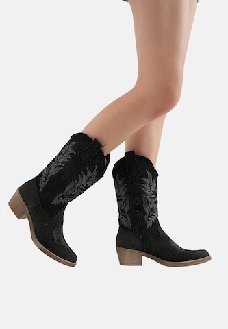 Stivale da cowboy di Salinyang in nero