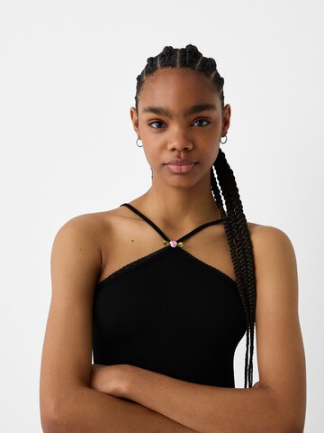 Bershka Top in Schwarz