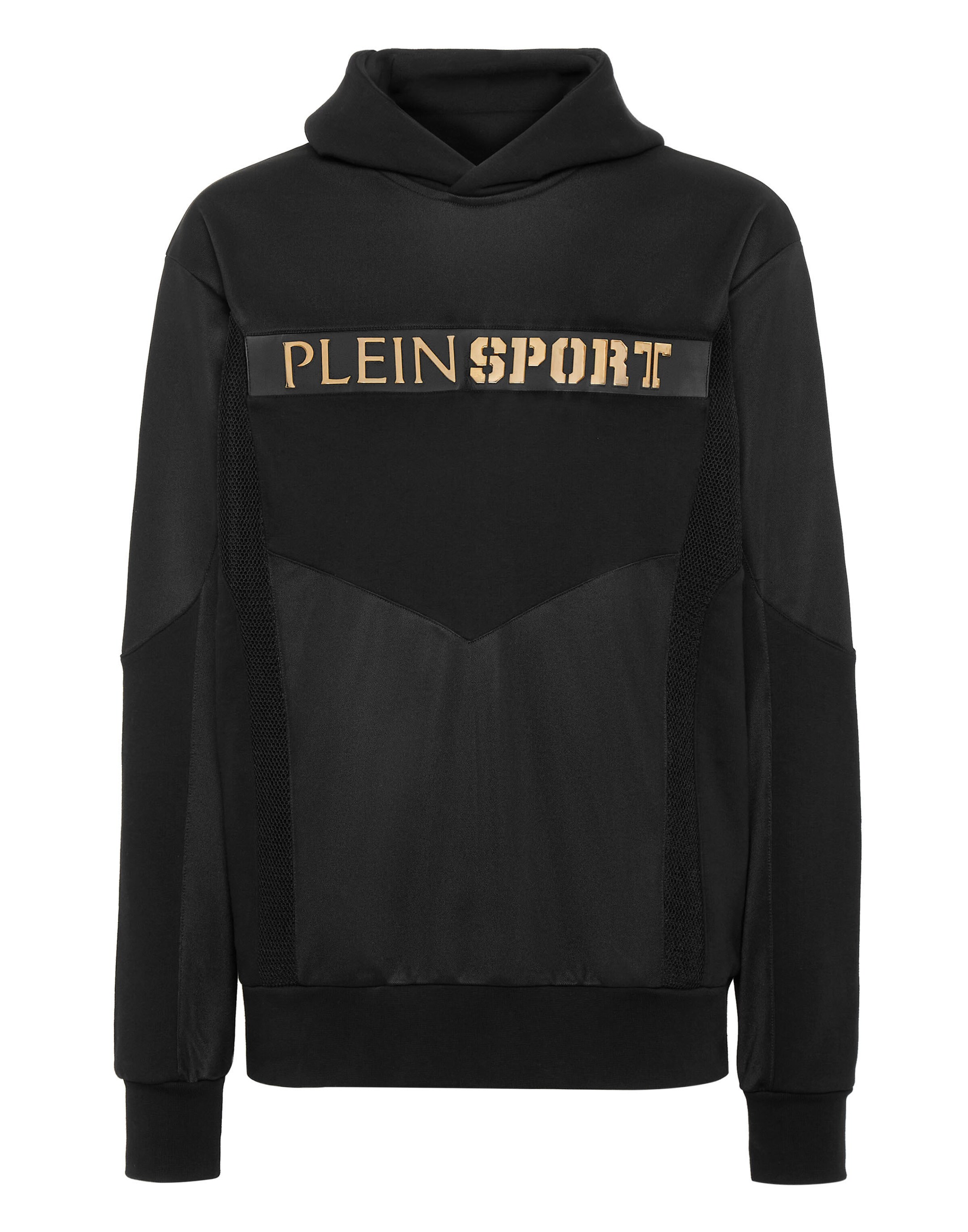 Plein Sport - Sweatshirt 'Statement' em preto: frente