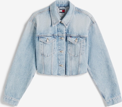 Demisezoninė striukė iš Tommy Jeans, spalva – tamsiai mėlyna jūros spalva / tamsiai (džinso) mėlyna / raudona / balta, Prekių apžvalga
