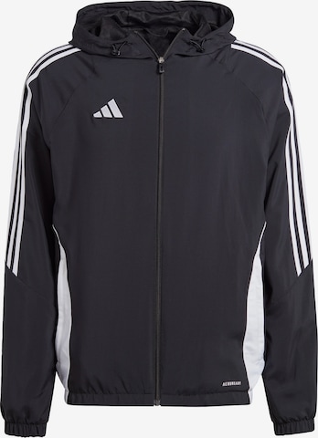 ADIDAS PERFORMANCE Sportjas 'Tiro 24 Windbreaker' in Zwart: voorkant