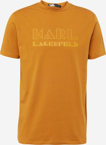 T-Shirt Karl Lagerfeld en marron : devant