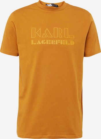Karl Lagerfeld Majica | rjava barva: sprednja stran