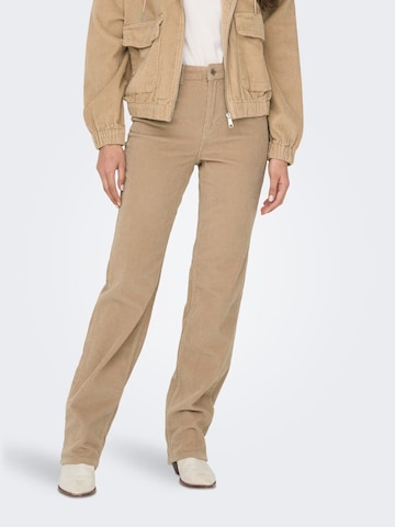 ONLY Regular Pants 'Emily' in Brown: front
