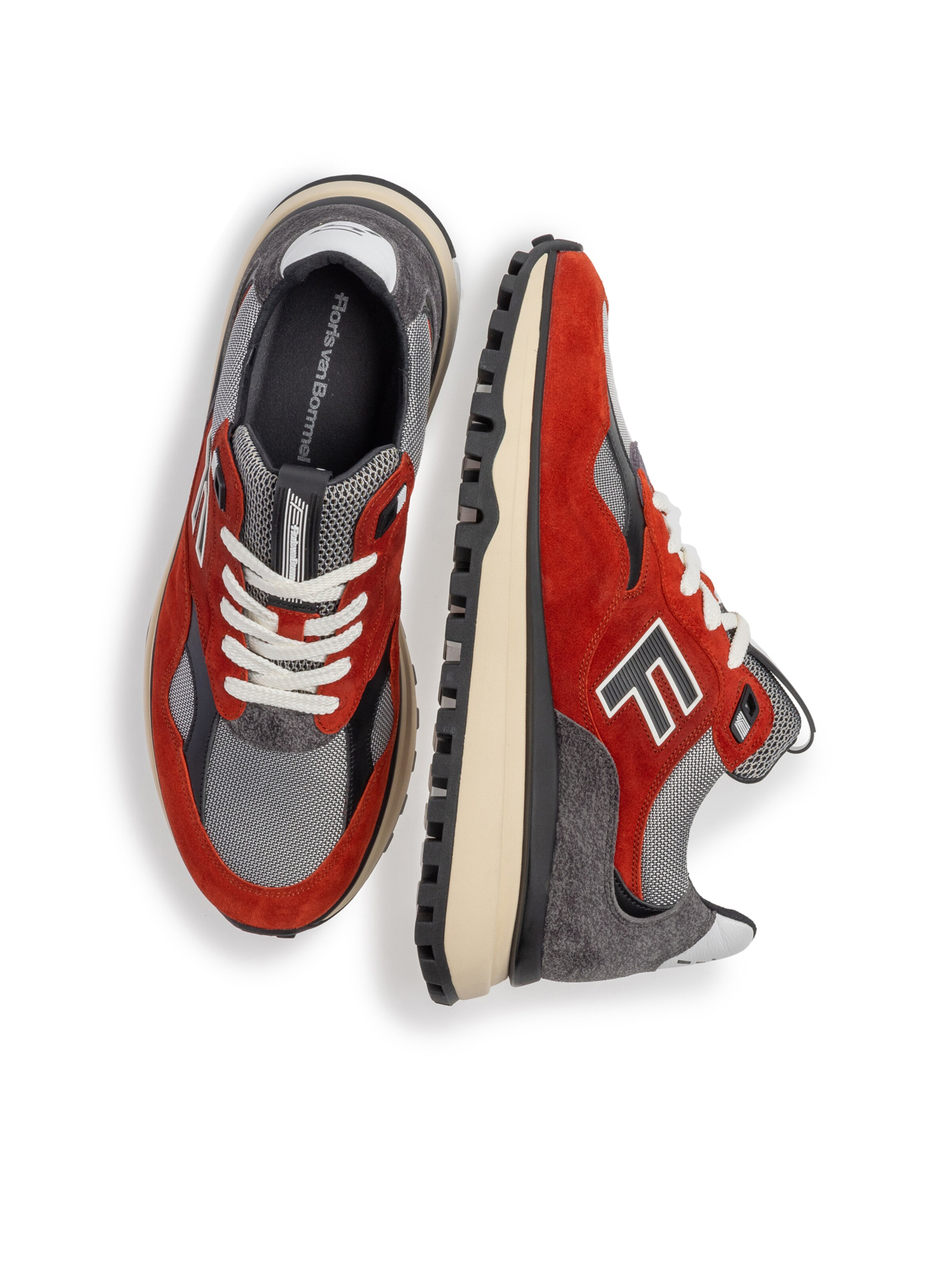 Floris van Bommel Sneakers 'De Gripper 01' in Red