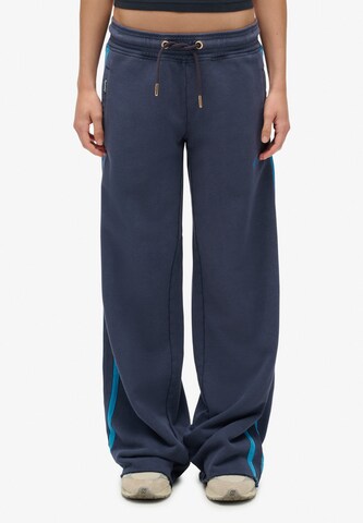 Loosefit Pantalon Superdry en bleu : devant