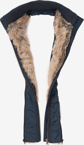 MARIKOO Winterparka 'Grinsekatze' in Blauw