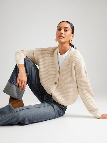 Hailys Cardigan 'Pi44pa' i beige: forside