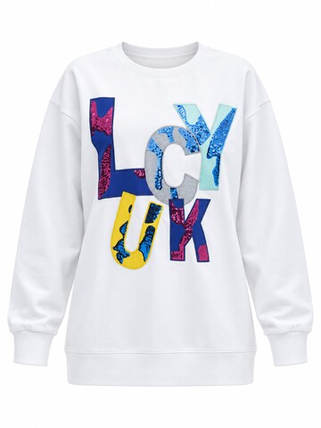 Pullover sportivo 'ILONA' di SCR. in bianco: frontale