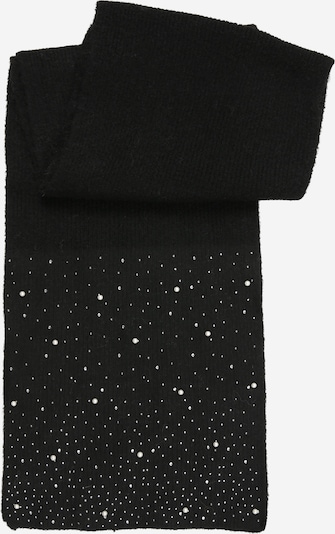 MYLAVIE by Sarah Harrison Sjaal 'Knitted scarf with glitter' in de kleur Zwart / Wit, Productweergave