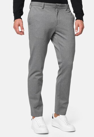INDICODE JEANS Regular Chino trousers in Grey: front