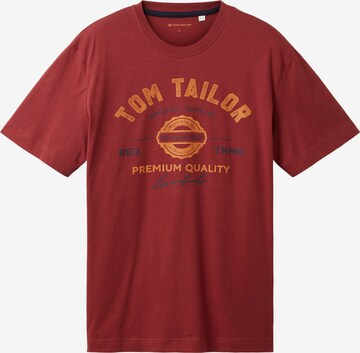 T-Shirt TOM TAILOR en rouge : devant