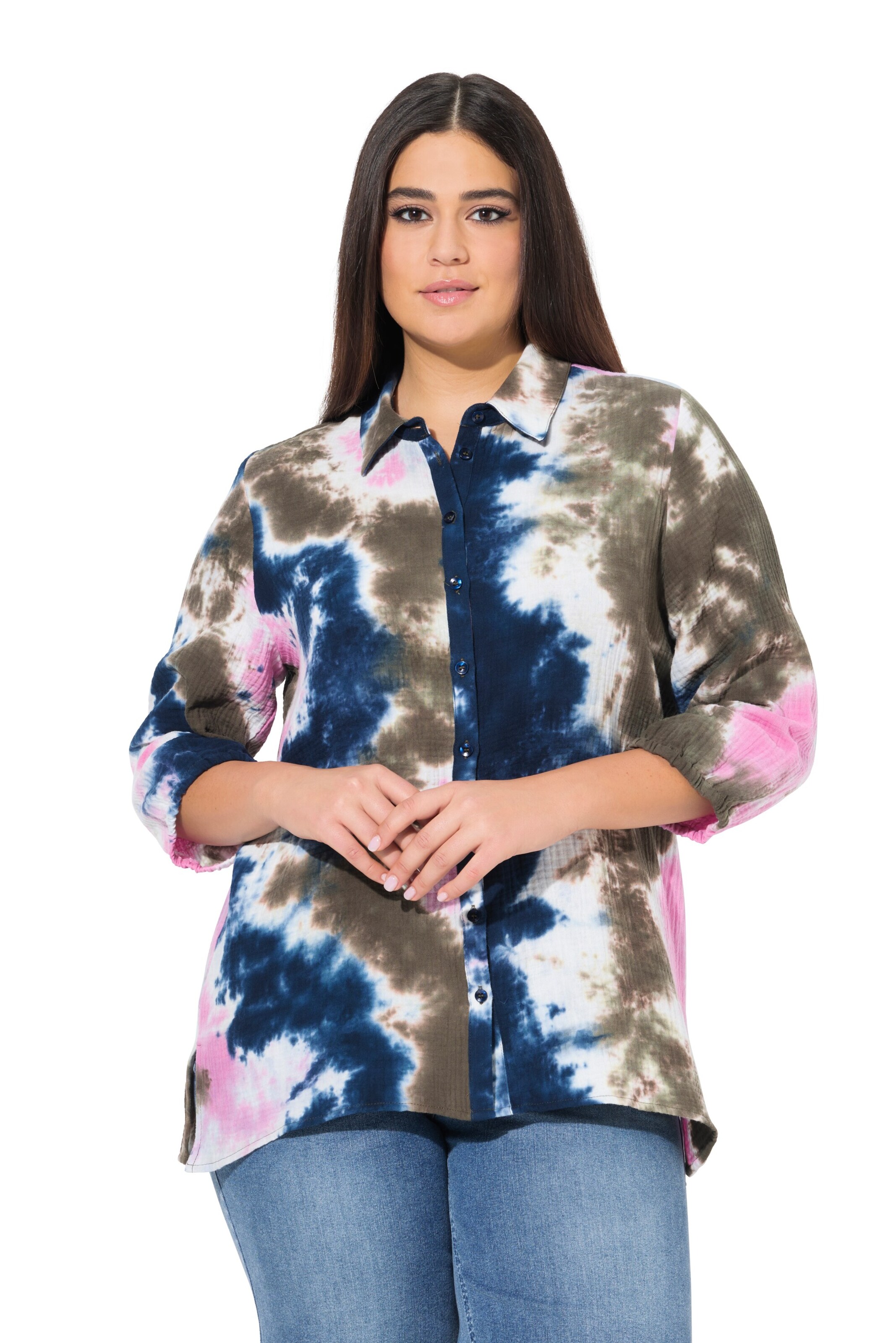 Ulla Popken Bluse in Mischfarben: Vorderseite