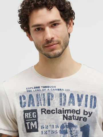 CAMP DAVID Μπλουζάκι σε γκρι
