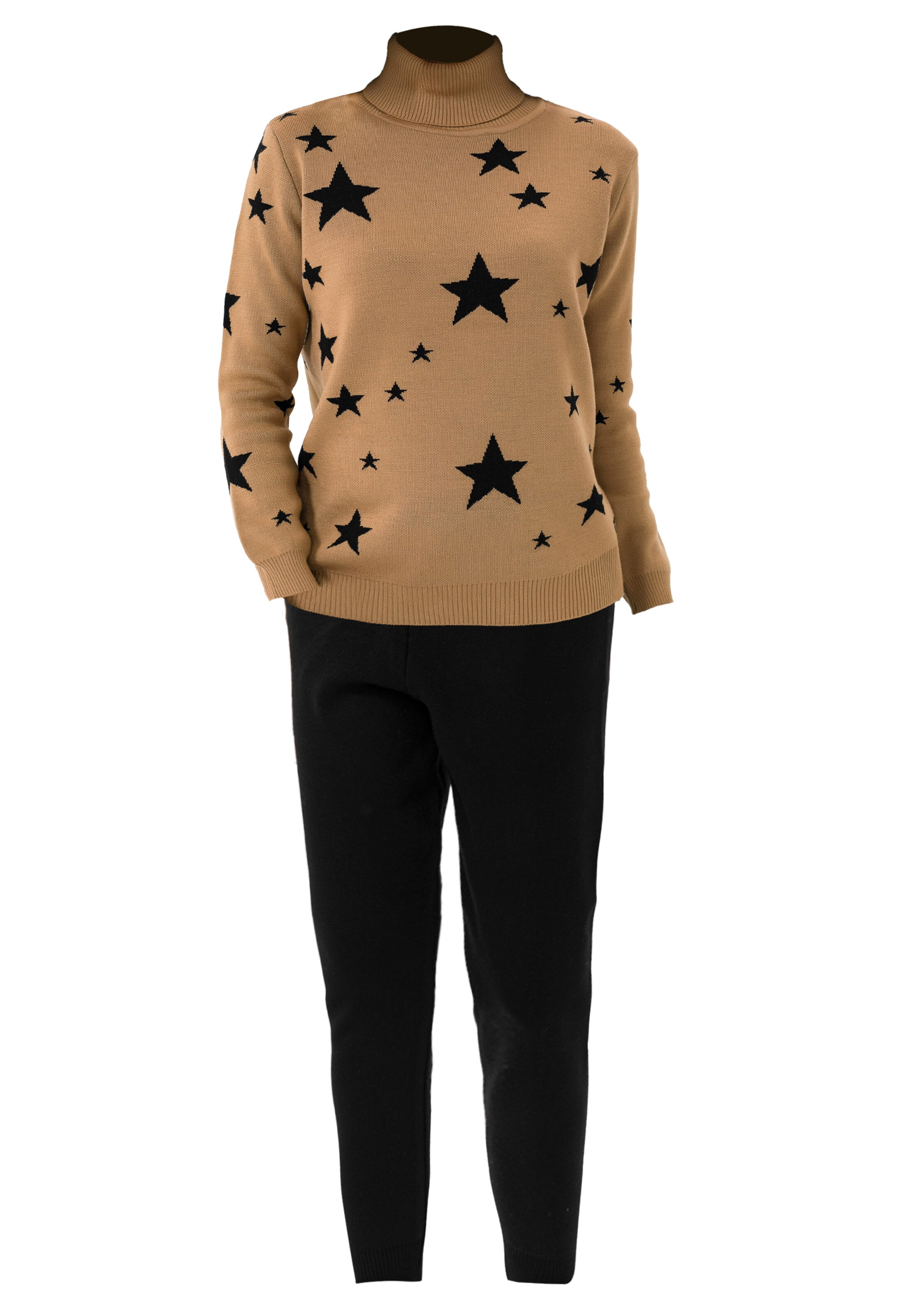 Jimmy Sanders Joggingová souprava – hnědá: přední strana