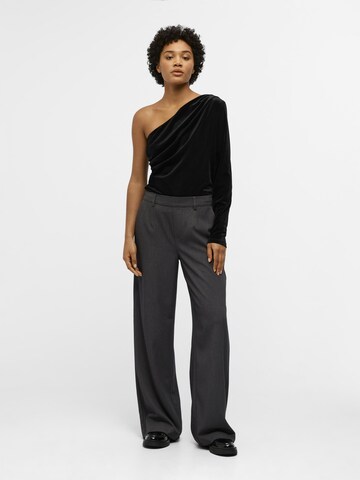 OBJECT Wide leg Broek 'LISA' in Grijs