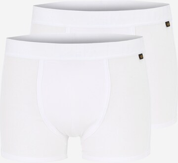 ALPHA INDUSTRIES - Calzoncillo boxer en blanco: frente