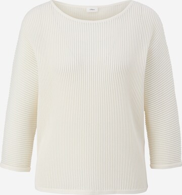 Pull-over s.Oliver BLACK LABEL en beige : devant