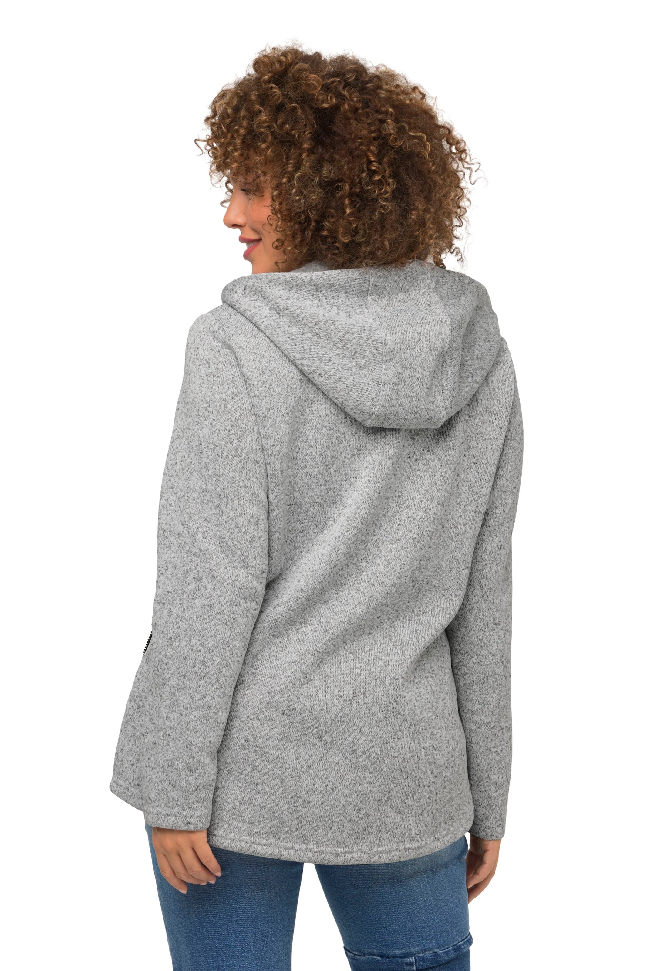 Ulla Popken Sweatjacke in Grau