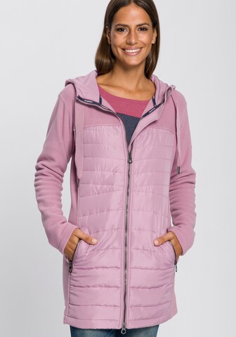 KangaROOS Athletic Jacket in Pink: front