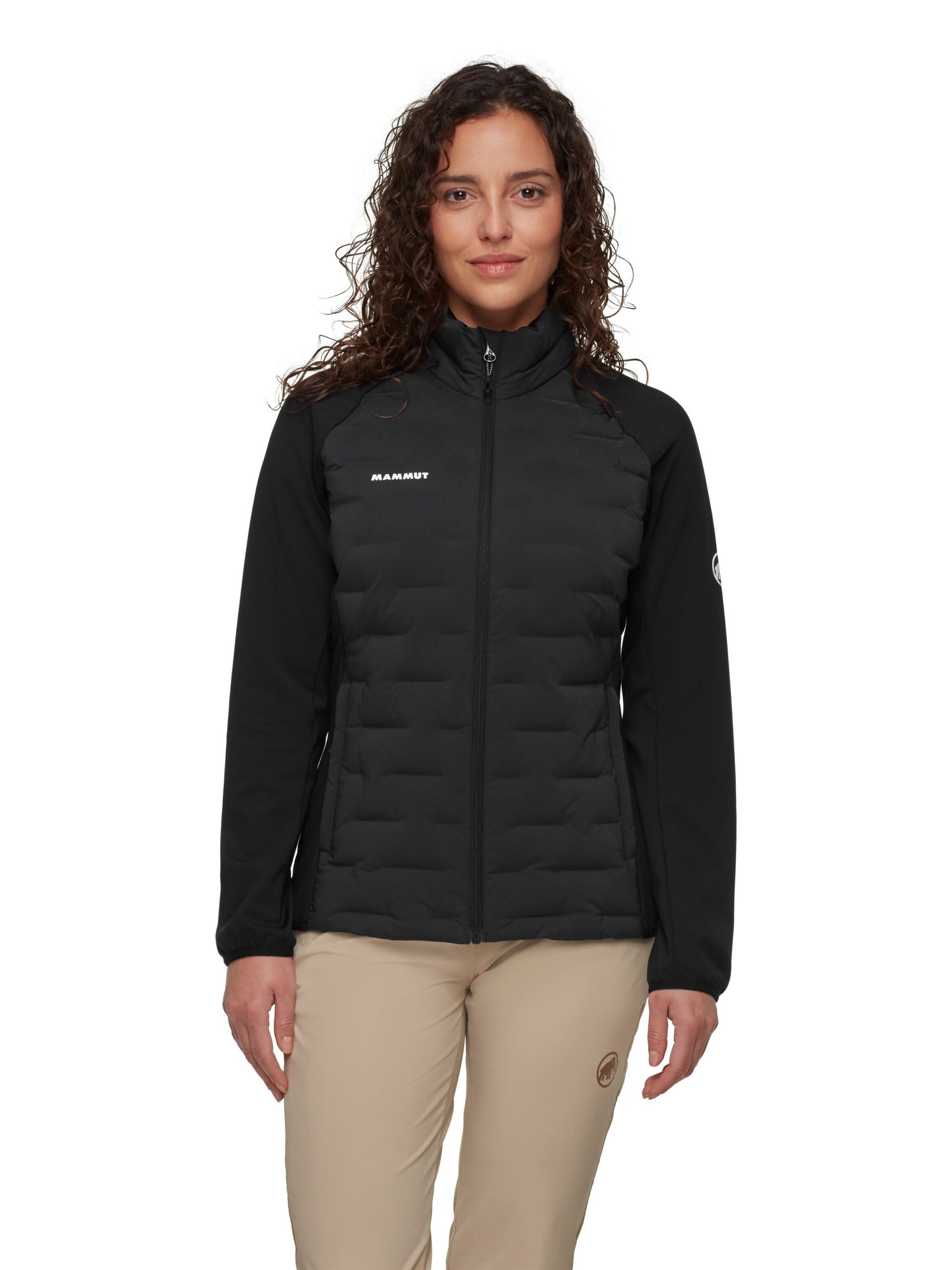 MAMMUT Outdoor Jacket in Black: front