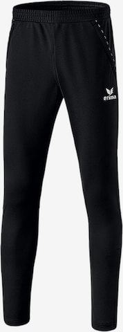 ERIMA Regular Workout Pants in Black: front