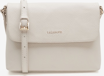 Sac à bandoulière 'Bologna Leather' Lazarotti en blanc : devant