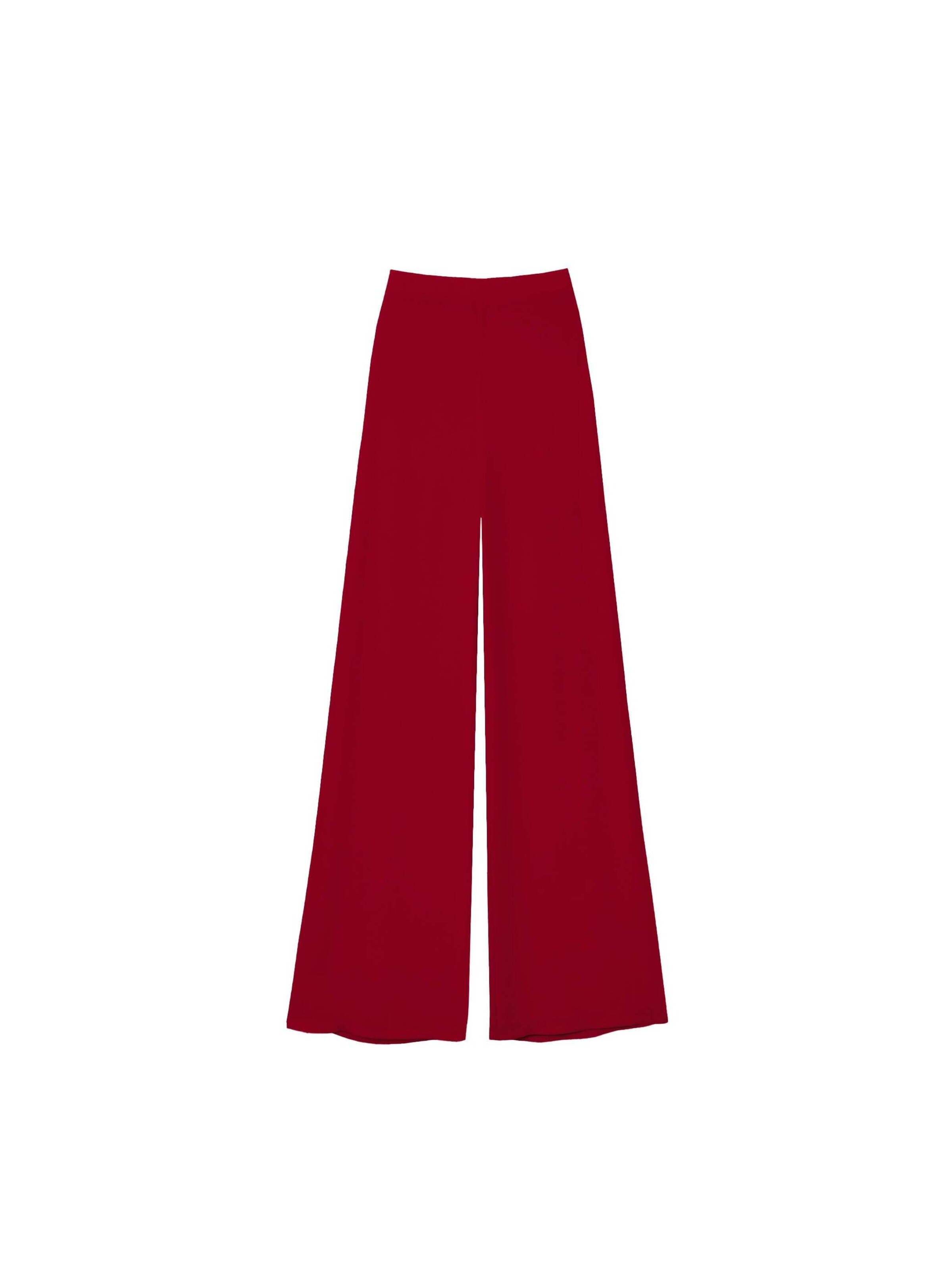 THE-ARE - Pierna ancha Pantalón en rojo: frente