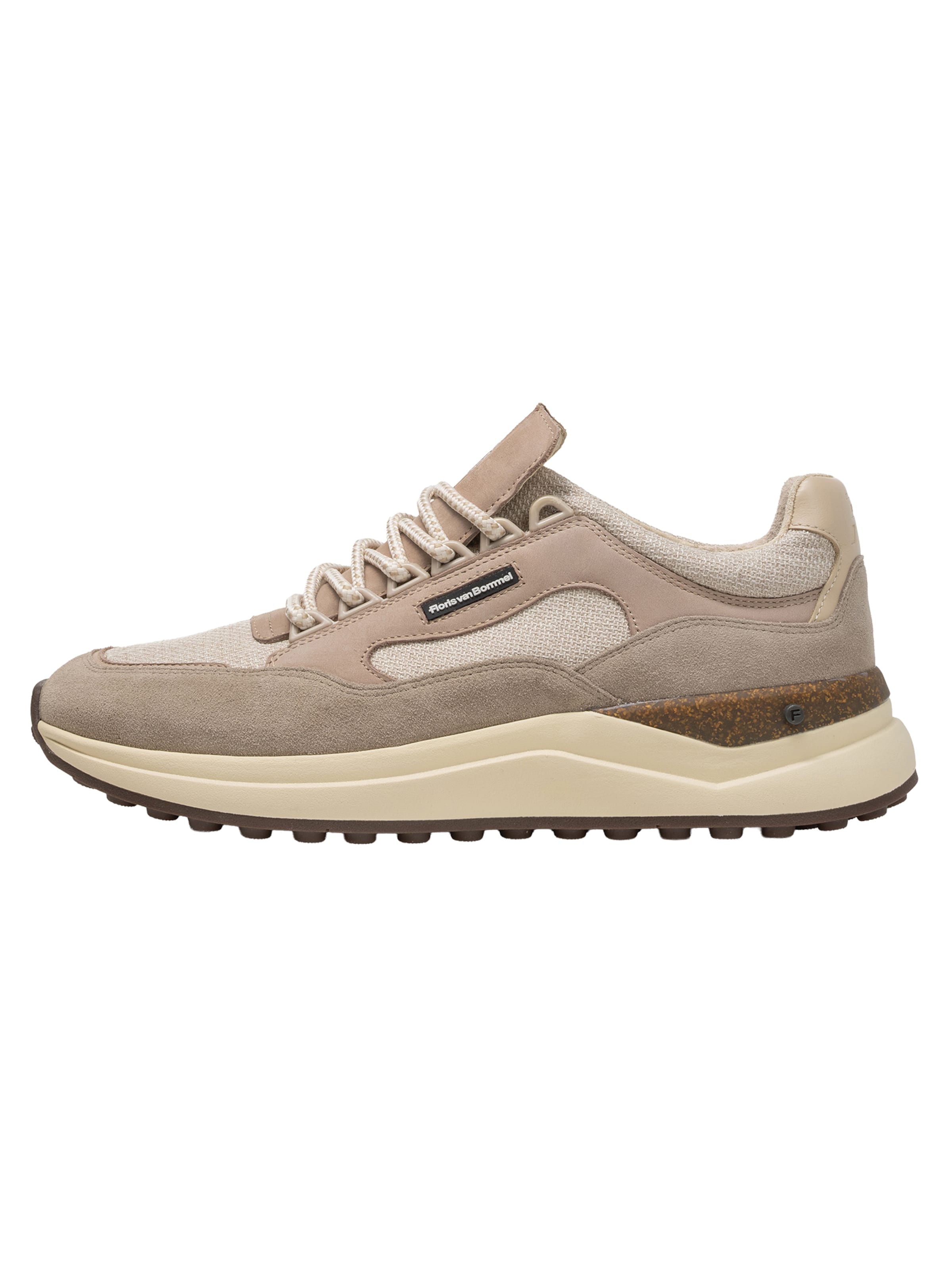 Sneaker bassa 'De Trikker 04' di Floris van Bommel in marrone: frontale