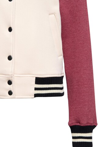 Queen Kerosin Between-Season Jacket 'Diamonds' in Beige