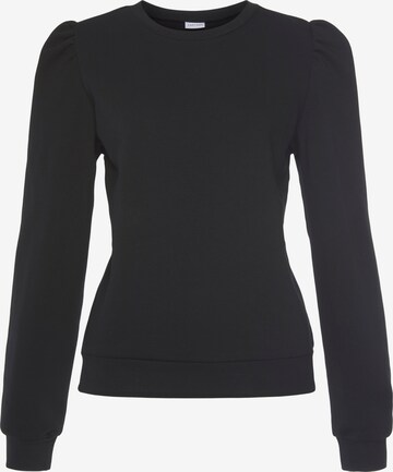 LASCANA Sweatshirt i svart: framsida