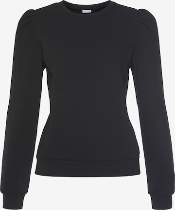 LASCANA Sweatshirt i sort: forside