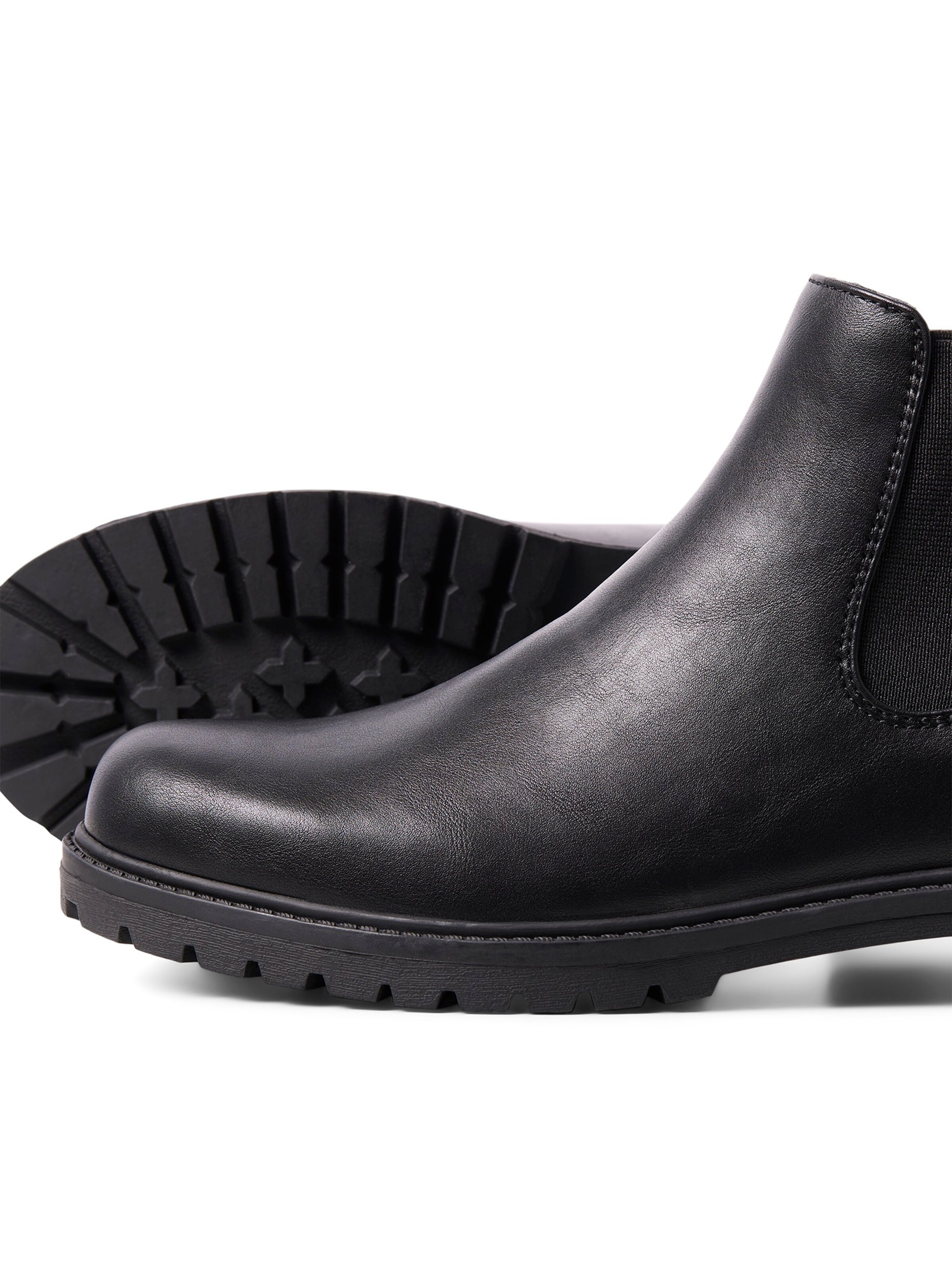 Boots chelsea 'JFWDUNELAND' di JACK & JONES in nero