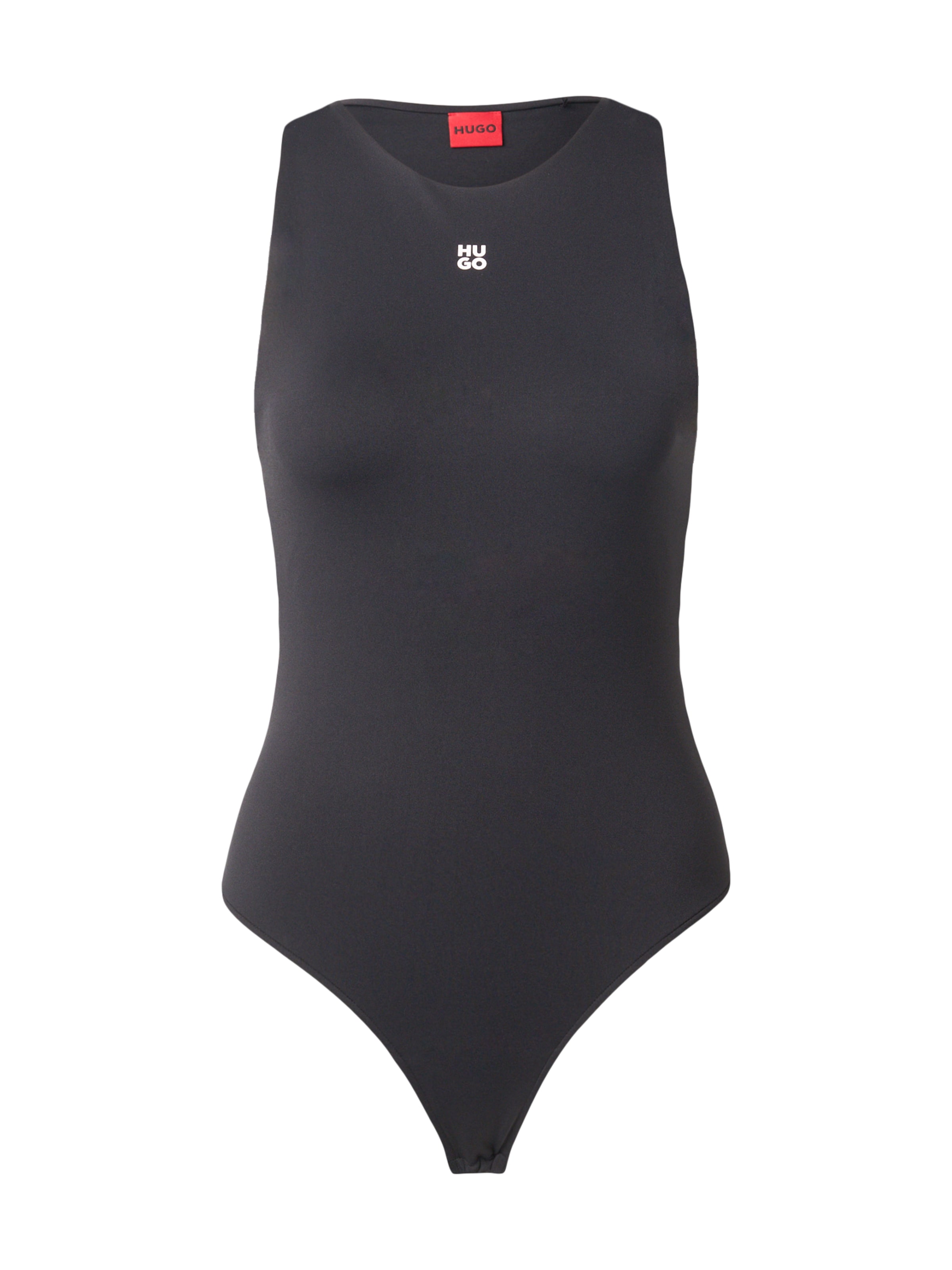 HUGO Shirt Bodysuit 'Dasiel' in Black: front