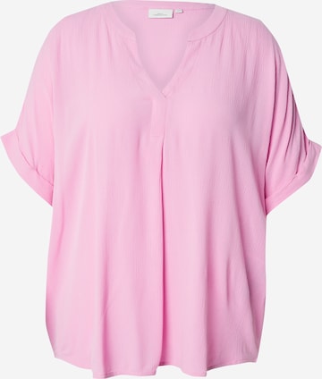 ONLY Carmakoma Blouse 'CARMIO' in Roze: voorkant